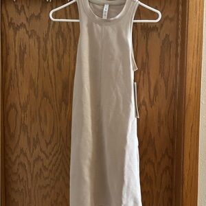 lululemon athletica Cream Backless Dress